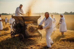 Županjci ovršili pšenicu na starinski način!