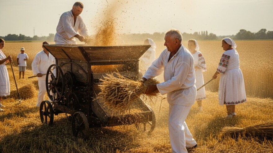 Županjci ovršili pšenicu na starinski način!